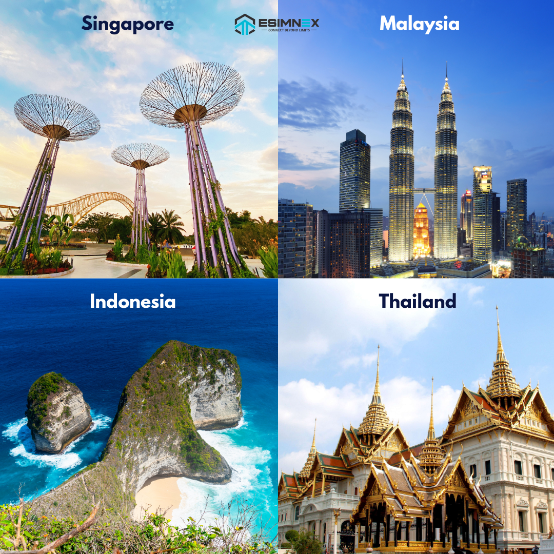 Singapore, Malaysia, Thailand, Indonesia