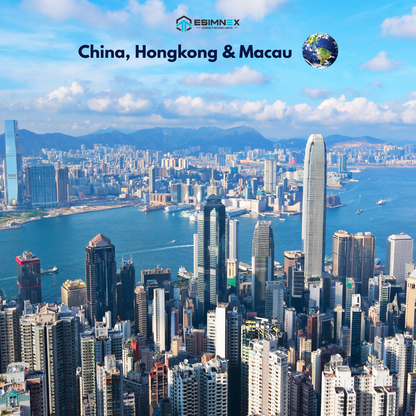 China, Hongkong, Macau